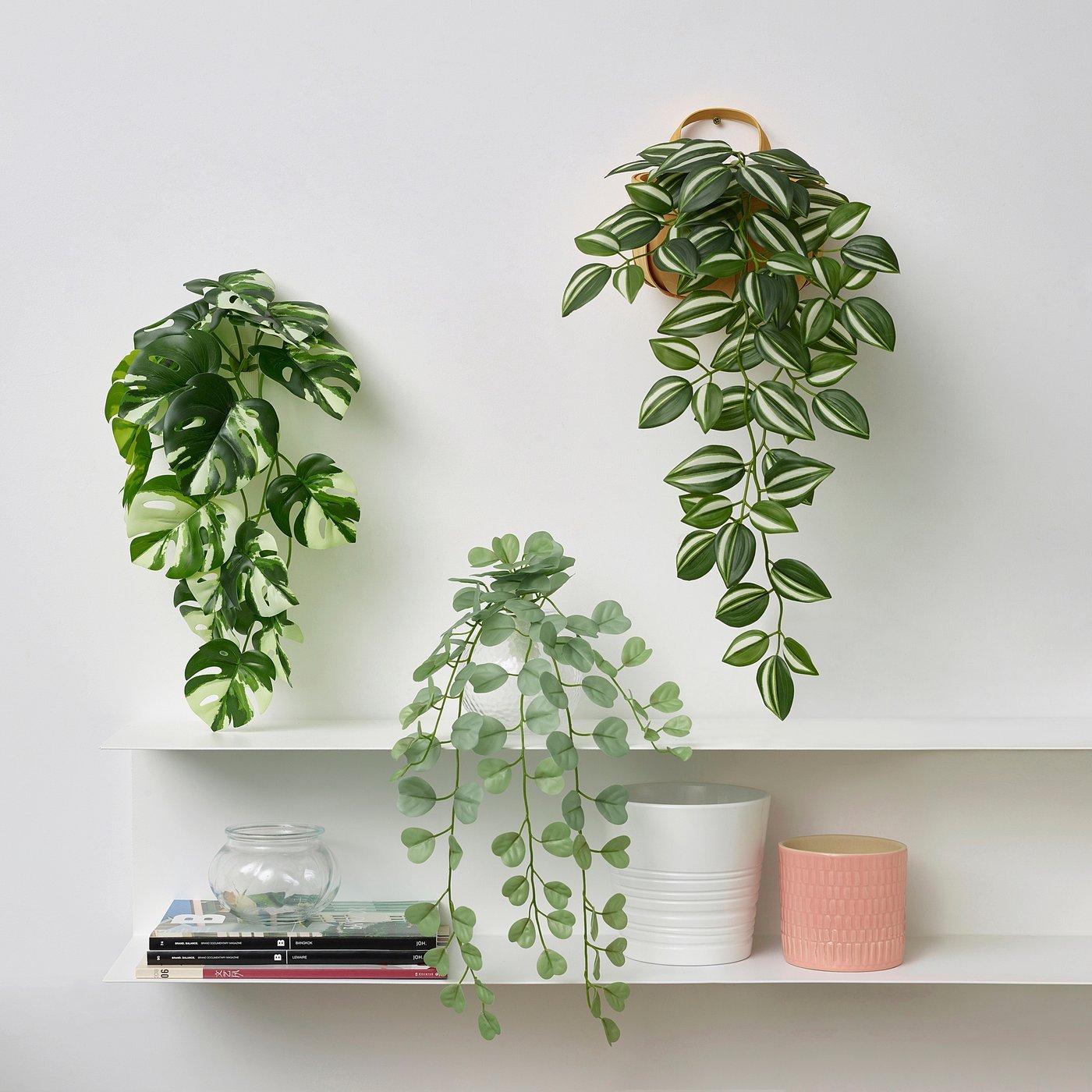 Artificial plant with wall holder, in/outdoor/green - Image 2