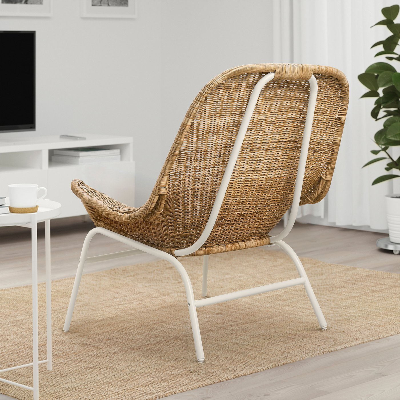 Risane Rattan Armchair, Armchair with cushion, rattan/Risane natural - Image 2