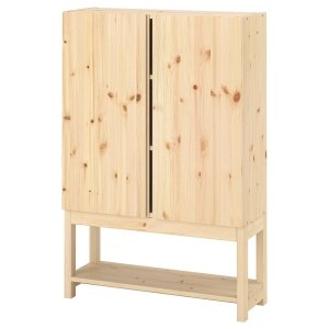 Rustic Tier, Shelving unit with cabinet, pine, 80x30x120 cm